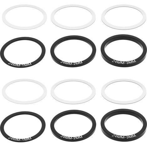 12pcs Bicycle Bottom Bracket Support Gasket Bike Bottom Bracket Spacer Shim Washers Road Accessories Parts for BB86/91/92/ BB30/ PF30 (1/5)