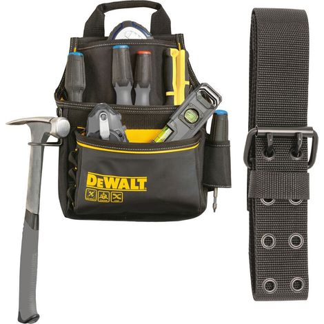 Dewalt DWST40101-1 Pro Single Pocket Tool Pouch with Belt Storage Bag 12 Pockets