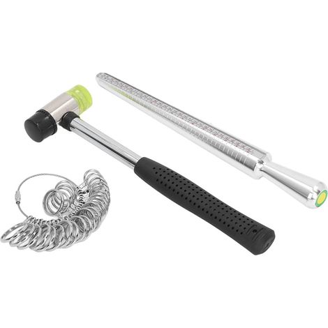 Ringgrößenmesser, Ringgrößenmesser-Set aus Aluminiumlegierung für präzise Ringgrößenmessung, perfekt für Schmuckhersteller und DIY-Begeisterte (1/5)