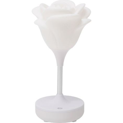 Lampe LED rose romantique USB, veilleuse silicone décorative protection des yeux ambiance chambre