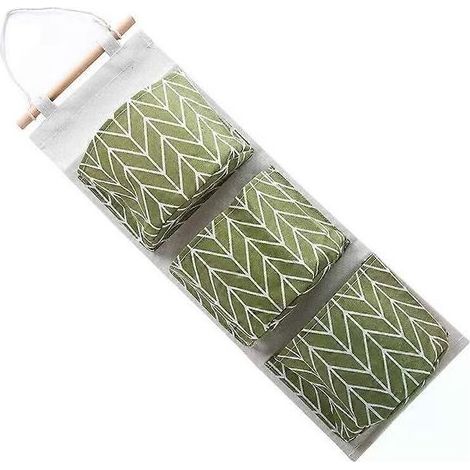 Sac de rangement suspendu Tulipes à 3 poches. imperméable. organisateur mural en tissu pour chambre d'étudiant. salon. salle de bain et placard. (1/5)