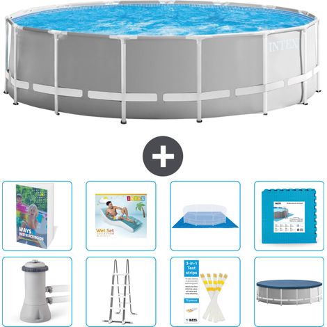 Prism Frame Pool Rund - 457x122 cm - 9-teilig S651