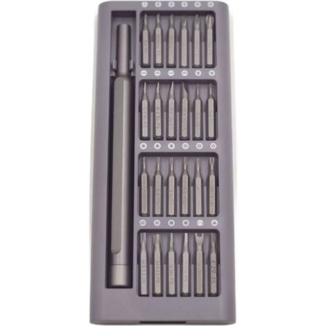 HANBING 24-in-1 Handy-Schraubendreher-Set (grau, Box), Präzisionswerkzeug S2, 24-in-1 Telekommunikations-Set (1/4)