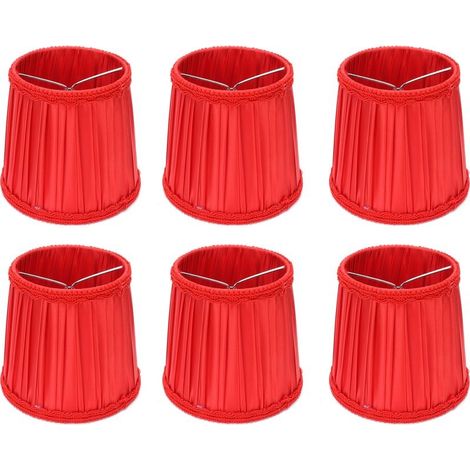 Couverture de lampe en tissu de Style européen, abat-jour moderne pour lustre de plafond E14, 6 pièces (1/5)
