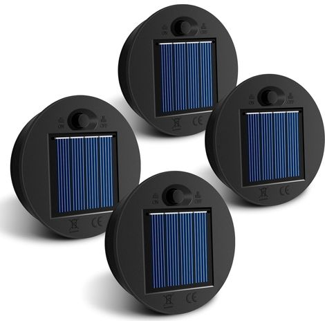 Pièces Détachées pour Lampes Solaires, 4 X φ7cm Top de Remplacement pour Lampes Solaires avec LED Claire, IP65 étanche Panneau Solaire Pièce de Rechange pour Lanterne Solaire (7cm 4 pièces) (1/5)