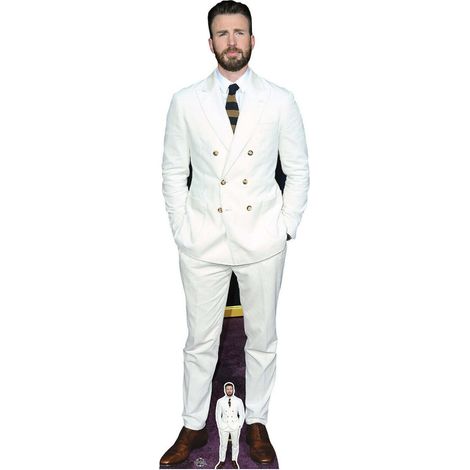 Figurine en carton Chris Evans - acteur - Haut 187 cm (1/5)