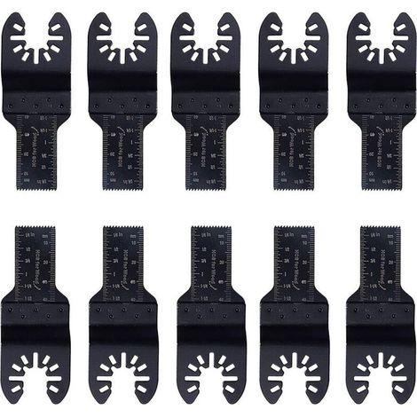 Lames de scie oscillantes standard 3/4" (lot de 10) pour Black & Decker, Bosch, Porter, Craftsman, Fein, Multimaster, Rockwell et Makita (1/5)