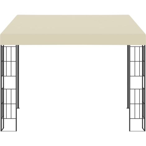 vidaXL Wandbelvedere 3x3 m Creme Stoff