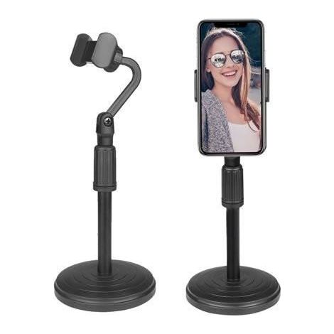 Supporto smartphone platyne metallo base cemento 37 cm