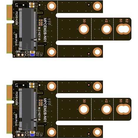Geeignet für 2X MPCIE zu KEY-B Erweiterungssteckplatz-Adapterkarten, MINIPCI-E zu M.2 NGFF Netzwerkadapterkarten und WIFI-Schnittstelle zu Motherboard-Adapterkarten. (1/3)
