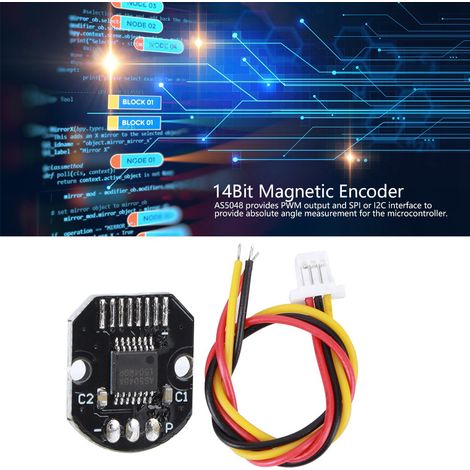 Der magnetische Encoder AS5048A verfügt über PWM- und SPI-Schnittstellen und ist mit einem bürstenlosen 14-Bit-Gimbal mit Warmingway-Encoderscheibe ausgestattet. (1/5)