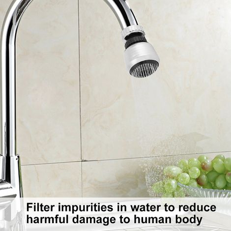 Stück 360° verstellbarer Wasserhahn-Sprudlerfilter, wassersparender Wasserhahn-Luftsprudler für Küche und Badezimmer (1/5)
