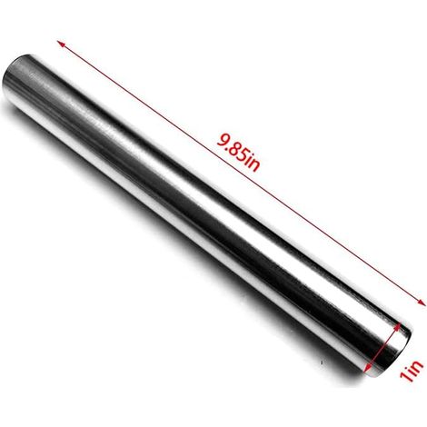 KOWOLL Rouleau à pâtisserie en acier inoxydable, ustensile de cuisine pour étaler la pâte à raviolis, à pizza, à pâtisseries et à biscuits (25 cm) (1/5)
