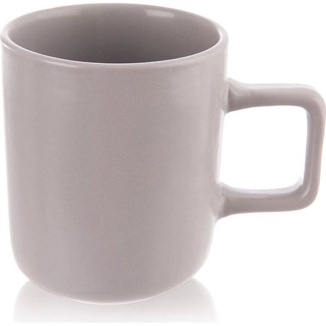 Keramikbecher, Grau, 380 ml, spülmaschinen- und mikrowellengeeignet