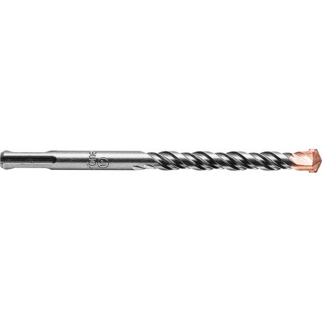 SDS Plus Foret à Percussion - Quad Flute - Pour Béton Armé, Béton Brut, Maçonnerie - Travail Confortable - Pointe Standard - 160x6mm (1/5)