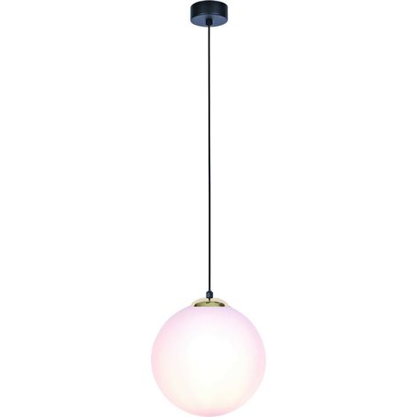Suspension moderne boule verre blanc Kaja ISLA K-4912 (1/5)