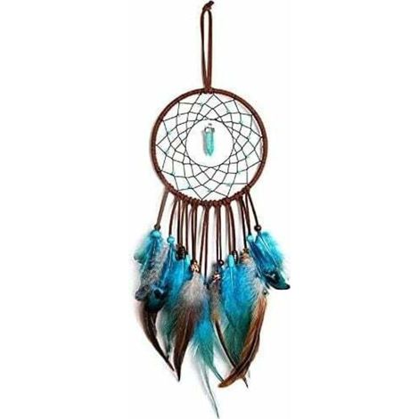 Attrape Rêves Artisanal en Plumes Vintage Décoration Murale Chambre Cadeau Décoratif