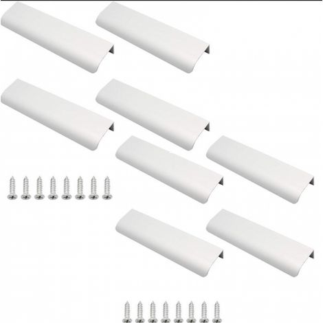 8 Poignées Invisibles Aluminium 15x4cm pour Armoire Cuisine (1/5)