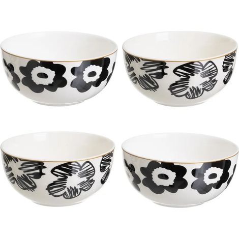 Pansy Keramikschüssel-Set 4x700 ml