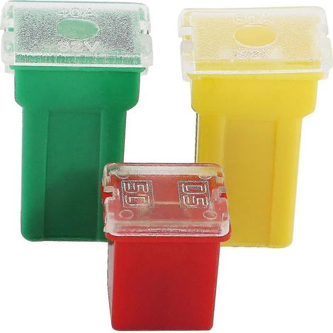 Compatible avec un assortiment de 10 fusibles de forme standard et basse (20 A, 30 A, 40 A, 50 A, 60 A). (1/5)