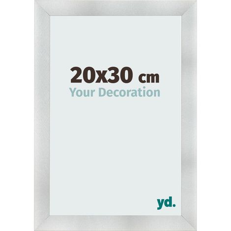 yd. - Cadre photo 20x30 - Aluminium Brosse - MDF - Pisa (1/5)