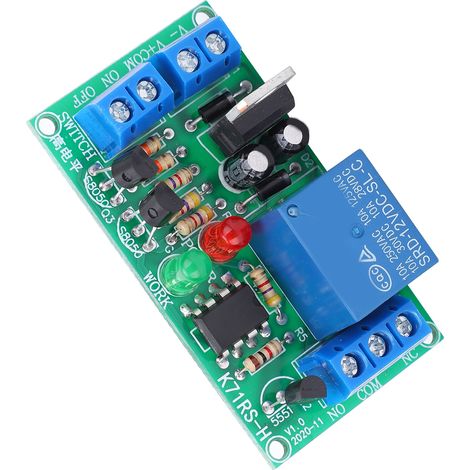 Relaismodul 2-Tasten-Schaltersteuerung Elektronische Bauteilplatine K71RSH12V 45mA (1/5)