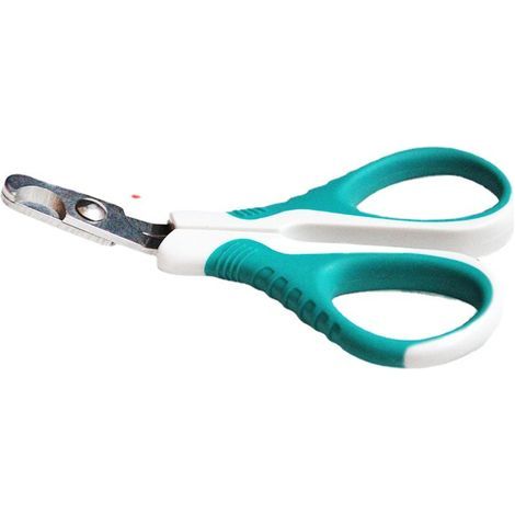 Tijeras para garras de gato y cortauñas, tijeras profesionales para uñas de gatos, conejos y animales pequeños, tijeras curvas de acero inoxidable, cortauñas (1/3)