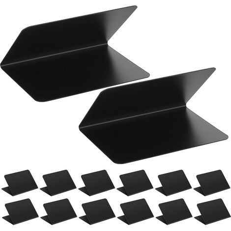 Lot de 30 Petits Tableaux Noirs Doubles Faces Effaçables 10 X 7,5 Cm, Ardoises de Table V Forme Stable, Surface Mate Anti-reflets, pour Menu, Buffet, Mariage et Décoration (1/5)