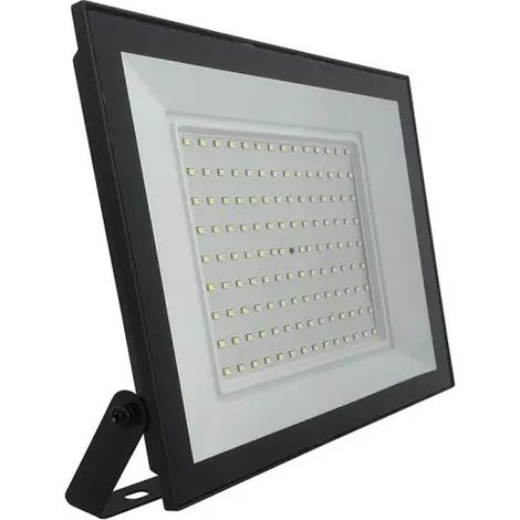 Foco LED SMD V-TAC Serie E Slim de 100 W con controlador integrado, negro, 6500 K, IP65