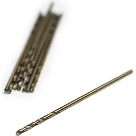 Juego de brocas de 10 piezas para metal, 1,5 mm, HSS+Co (1/2)