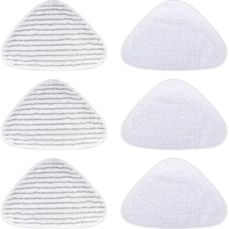 Lot de 6 housses de rechange pour nettoyeur vapeur Vileda - Pour nettoyeur vapeur Vileda - Chiffons de rechange en microfibre pour vileda Steam Plus - Lavable en machine (1/4)