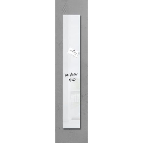 Sigel Lavagna magnetica in vetro Artverum Super bianco (L x A) 12 cm x 78 cm GL101 (1/5)