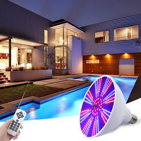 120V 40W RGB LED E27 PAR38 Pool Light Waterproof Bulb with 18-Key Infrared Remote Control (RGB) (1/5)