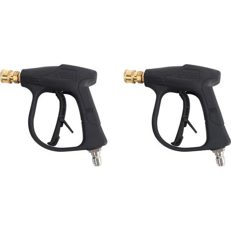Adatto per confezione da 2 pistole a spruzzo per autolavaggio, connettore da 3/8 di pollice, pistola a spruzzo per schiuma, pressione massima 3000 Psi, strumento di pulizia ad alta pressione, adatto p