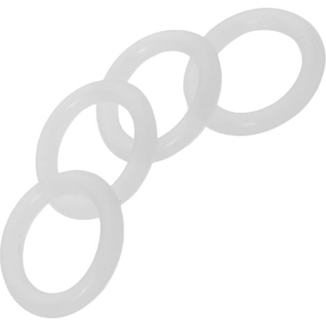 Rondelle de Robinet en Silicone Blanc, Lot de 4 Pièces (1/5)