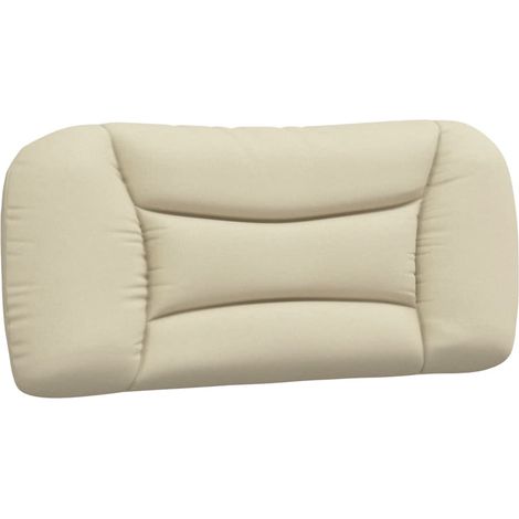 Maison Exclusive - Coussin de tête de lit Hvar crème 90 cm tissu (1/5)