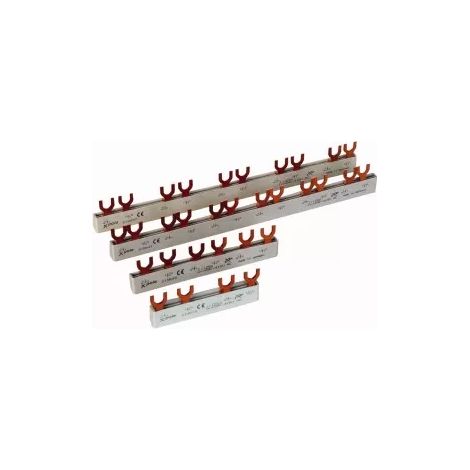 Anschlusssammelschiene 2P 63A 10mm2 Gabel EVG-2PHAS/4MODUL/HI 219573 (1/2)