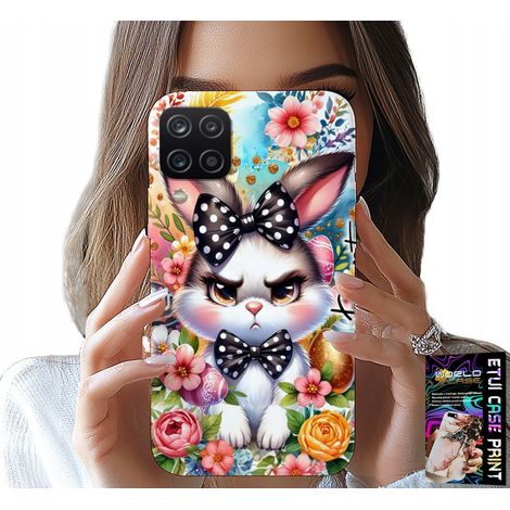 Custodia per Samsung A12 / M12 - Coniglietto pasquale, lepre, uova + vetro (1/5)