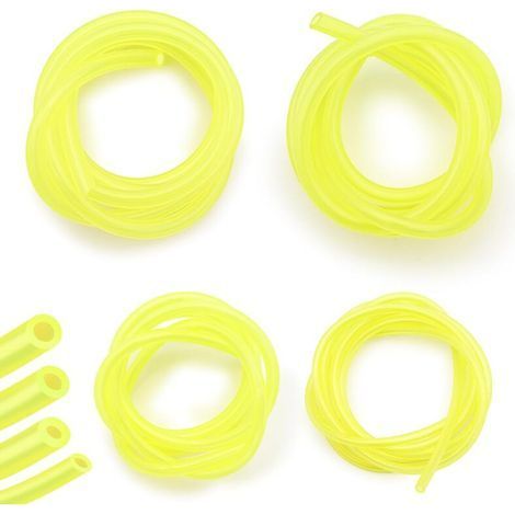 4 Lot de 1M Tuyau Durite D'Essence, Durite Essence,Tuyau Carburant, Tuyau Carburant pour Souffleur Coupe-Bordure Tronçonneuse Debroussailleuse, 4 Tailles (Φ de 3 x 6mm, 3 x 5mm, 2.5 x 5mm, 2 x 3.5mm) (1/4)