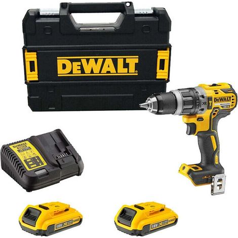 DeWALT DCD796D2 Cordless 18v XR Brushless Combi Drill Set With 2 x 2Ah Batts, Charger And Carry Case