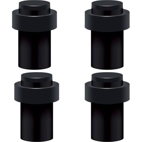 Edelstahl-Türstopper, 6,5 cm, Türstopper, Türblocker (4er-Pack)