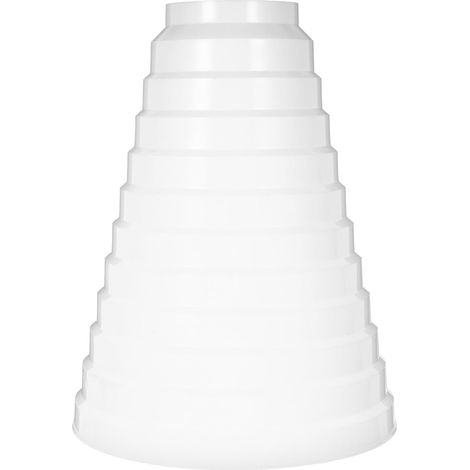 Rallonge de conduit en ligne pour hottes aspirantes, adaptateur plastique blanc avec fonction (1/5)