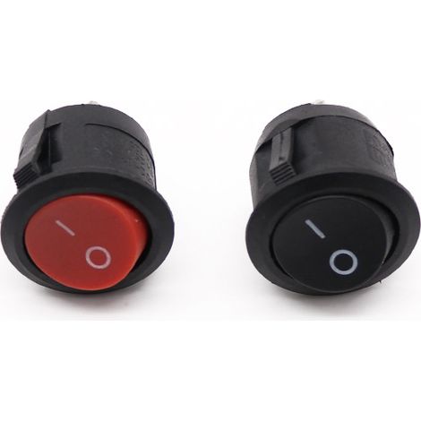 KCD1-105 Boat-shaped toy switch, round switch, colors available (red and black). (1/4)