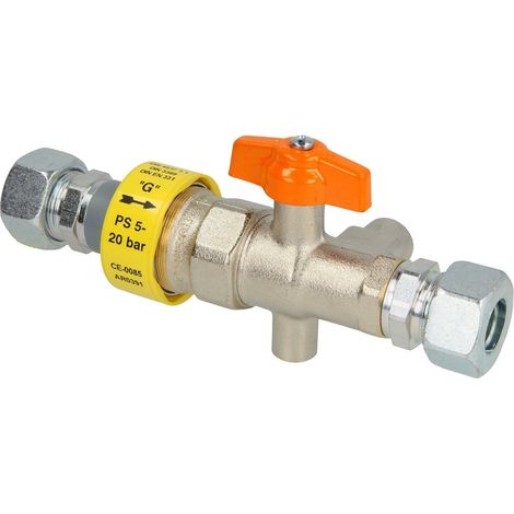GOK Dispositif d'arrêt principal PS 5-20 bar, RVS 18 x RVS 18