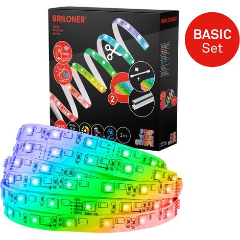 Pimp Your Stripe Kit de démarrage bande LED 2 m, IP44 extérieur, WiFi, RGB+W (1/5)