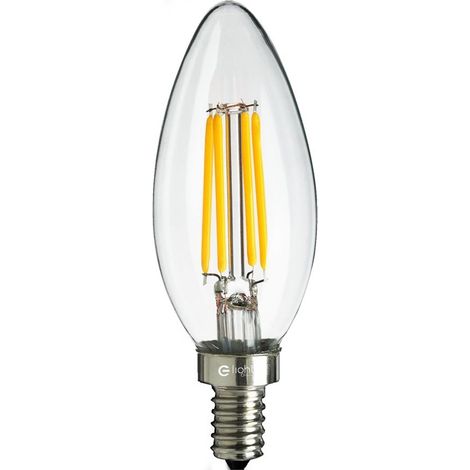 Bombilla LED de filamento de 5W tipo vela E14 4000K