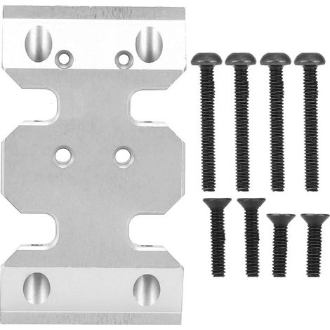 Support de boîte de vitesses RC en argent, pièce de rechange pour RGT 136100, accessoire voiture 1/10 crawler, référence 680027S (1/5)