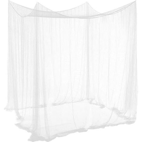 Moustiquaire carrée à mailles fines - dimensions : 190 x 200 x 240 cm - blanche (1/5)