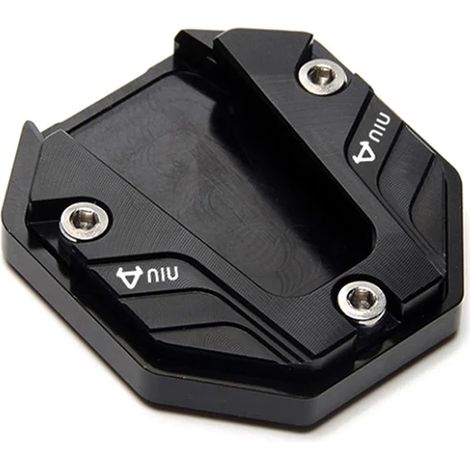 (Noir) Extenseur de tarte de pata de cabra pour motocicleta, almohadilla de pie de extension con placa de support de destornillador, accesorios de motocicleta maxpower (1/4)