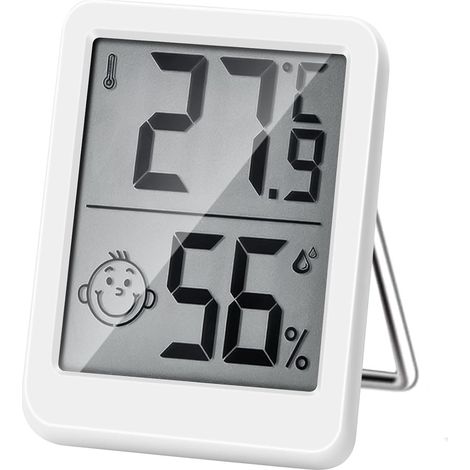 Digitales Thermometer, hochpräzises digitales Thermometer, Innen-Hygrometer, Luftfeuchtigkeitsanzeige mit großem Bildschirm und perfektem Thermometer für die Überwachung von Häusern und Babyzimmern